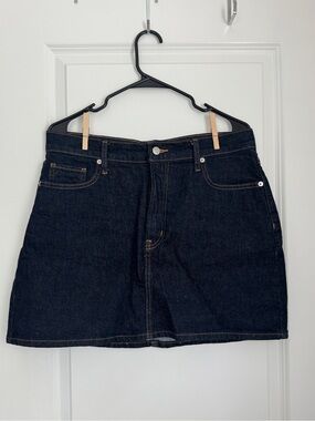 Dark Indigo Denim Mini Skirt - Gap